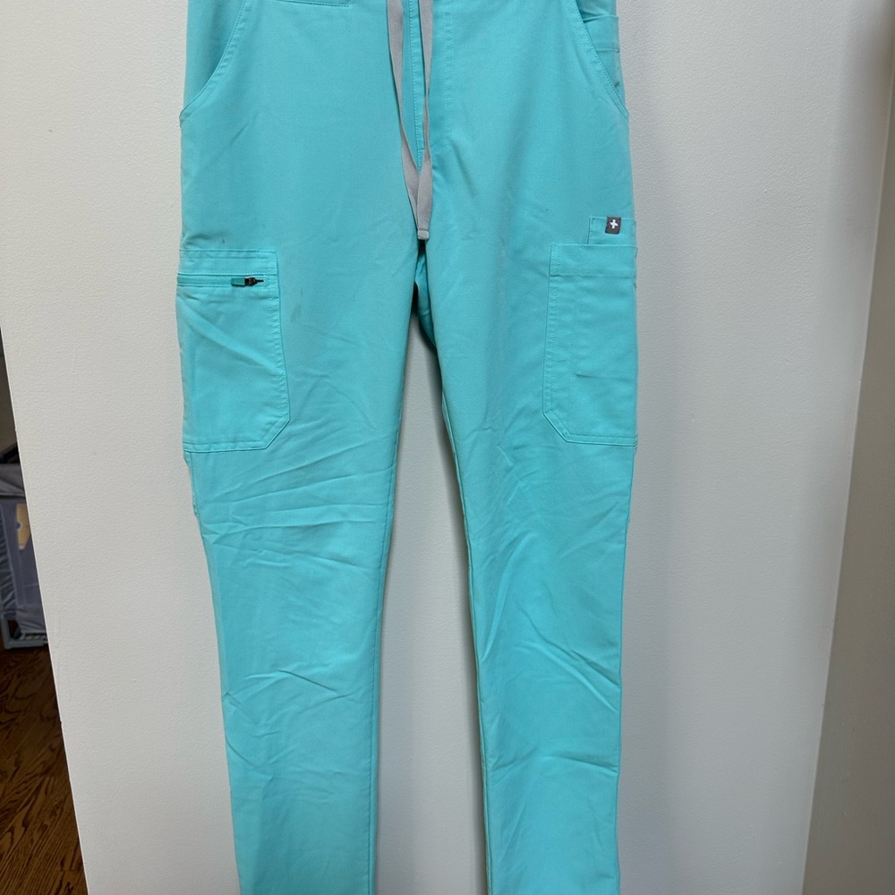 Figs Yola Teal Scrub Pants XST